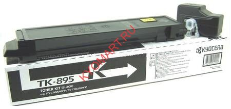 Тонер-картридж Kyocera FSC8020MFP/ 8025MFP type TK895K Black 12000 стр (о) Оригинальный тонер-картридж TK-895K