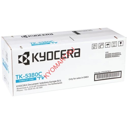 Тонер-картридж Kyocera TK-5380С для Kyocera PA4000cx, MA4000cix, MA4000cifx Оригинальный картридж TK-5380C